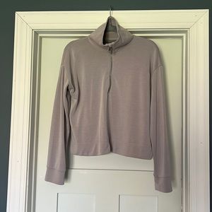 Athleta Seasoft Quarter Zip in Tinsel Purple